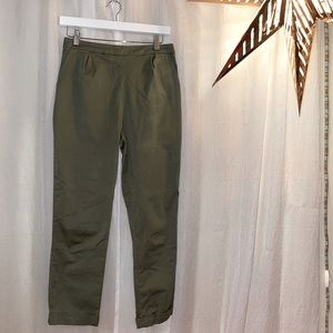 Olive Green Women's Pants